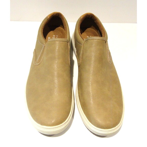 PERRY ELLIS PORTFOLIO ULTRA FOAM SLIP ON BEIGE MEN'S SHOES SIZE 10.5 - Picture 2 of 6